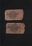 Germania 2 x 2 marci mark rentenmark 1937 foarte uzate