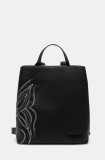 Desigual rucsac GOODALL SUMY MINI femei, culoarea negru, mic, cu imprimeu, 25SAKP08
