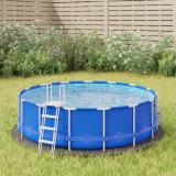 vidaXL Acoperire geotextil piscină, gri deschis, &Oslash;244 cm, poliester