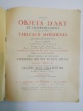 CATALOGUE DES OBJETS D&#039;ART ET D&#039;AMEUBLEMENT. PRINCIPALEMENT DU XVIII SIECLE TABLEAUX MODERNES 1935