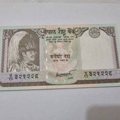 bancnota nepal 10 r 2000-2001