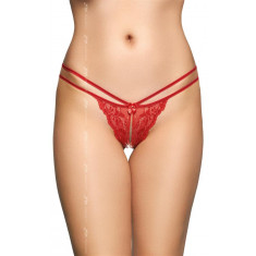 Bikini Dantela Crotchless Sexy Straps Rosii S/M