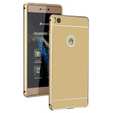 Cumpara ieftin Husa Bumper Aluminiu Metalic Huawei P9 Gold Fullcover