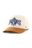 47 brand șapcă MLB Los Angeles Dodgers culoarea bej, cu imprimeu, B-DMOND12GWP-NT