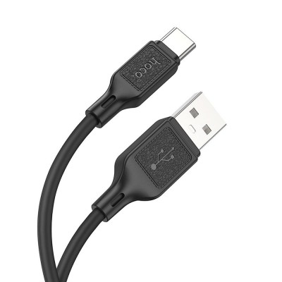 Cablu HOCO X90, USB-A la Type-C, 3A, 1m, Negru foto