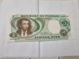 bancnota filipine 5 p 1969