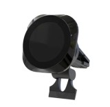 Cumpara ieftin Incarcator auto rapid wireless IKATAK, magnetic, montare grila ventilatie, destinat iPhone 16, iPhone 15, iPhone 14, iPhone 13, putere 15W