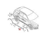 Bandou usa fata AUDI Q3 (8U), 01.2015-08.2018, partea dreapta, grunduit, gri; usa fata,