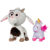 Set 2 jucarii din plus Unigoat 27 cm si Unicorn 16 cm, Minions, Play By Play