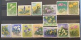 PC37 - Japonia 1984-1986 Flora/ Plante alpine, serii MNH, 14v, Nestampilat