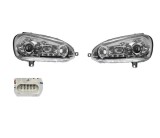Set faruri tuning VW GOLF 5 (1K), 10.2003-05.2009; JETTA/GOLF Combi (1K5/1KM), 09.2005-09.2010, Taiwan, partea stanga+dreapta, pozitie pe LED;tip bec