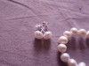 Set cercei, brățară, colier perle de cultură albe baroque