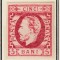 ROMANIA 1871 LP 30 REGELE CAROL I CU BARBA 5 BANI ROSU T2 LIPSA GUMA