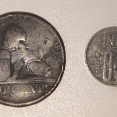 Moneda Belgia - 10 Centimes 1848 - Rara