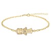 Bratara cu ingeras si nume gravat - argint 925 placat cu aur 24K