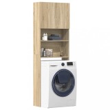 Gossi dulap masina de spalat stejar sonoma 64x24x190cm lemn prelucrat
