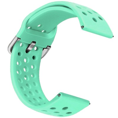 Curea din silicon compatibila cu Fossil Gen 5 Smartwatch, Telescoape QR, 22mm, Mint Green foto