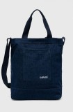 Levi&#039;s geanta de bumbac culoarea albastru marin