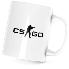 Cana alba personalizata&quot;CS:GO &quot;, INOVATIX&reg;. 330 ml