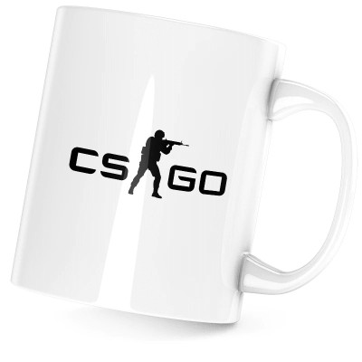 Cana alba personalizata&amp;quot;CS:GO &amp;quot;, INOVATIX&amp;reg;. 330 ml foto