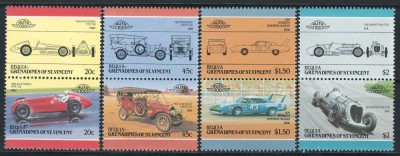 Bequia 1985 Mi 152/159 MNH - Automobile foto