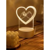 Cumpara ieftin Lampa Decorativa 3D PROMISE &amp; HEART - 12939