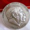 MEDALIE BRONZ ARGINTAT VIENA PROF.DR. JULIUS TANDLER 1869-1936 DESIGN R. SCHIMDT 8 CM