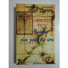 INSULA DIN ZIUA DE IERI - UMBERTO ECO