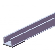 Șină Aluminiu &quot;P&quot; pt montaj panou fotovoltaic 350cm - Acoperis plat