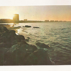 RF43 -Carte Postala- Apus de soare la Mamaia, circulata 1977