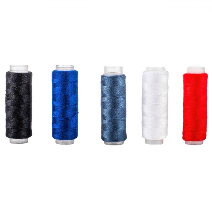Set Papiote Ață, Multicolor, 5 Bucăți, Lungime 120 m