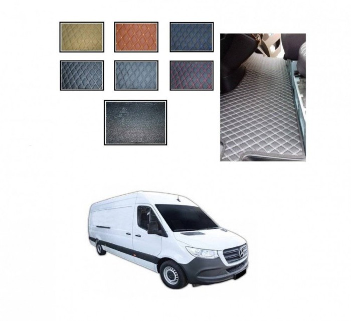 Covoare presuri Lux piele romb dedicate Mercedes Sprinter III 2018-2025