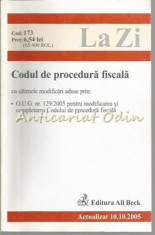 Codul De Procedura Fiscala - Octombrie 2005 foto