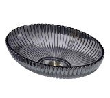 Lavoar sticla SanDonna Perla GL49A Negru, 510x350x150 mm