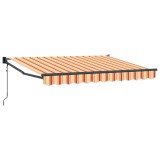 vidaXL Cort electric retractabil Galben, Portocaliu și Alb 3,5 x 2 m 3419140