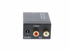 Convertor audio digital Toslink+coax - analog 2x RCA Well foto