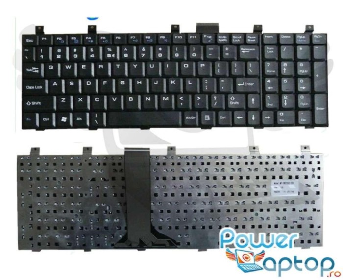 Tastatura MSI Neagra EX720, GE600, GX6, GX600x, GX610, GX620, GX630, GX633, GX700, GX710, GX720, GX730, L700,