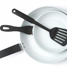 Set 2 tigai ceramice cu inductie si spatula Lowenthal 28cm 20cm