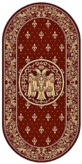 Covor Lotos Bisericesc 15032 Oval - 80x150, Grena foto