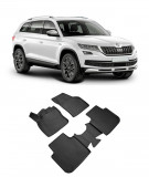 Cumpara ieftin Set covorase auto din cauciuc tip tavita fit SKODA Kodiaq 3d 2017 - 2024, Umbrella