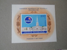 1993 LP 1313 EXPOZITIA MONDIALA DE FILATELIE POLSKA&amp;#039;93 foto