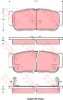Set placute frana,frana disc SSANGYONG RODIUS (2005 - 2016) TRW GDB3413