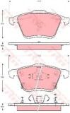 Set placute frana,frana disc MAZDA 6 Station Wagon (GY) (2002 - 2007) TRW GDB3400