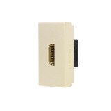 Cumpara ieftin Modul priza HDMI Luxion 1M auriu, standard italian pentru rame LUXION