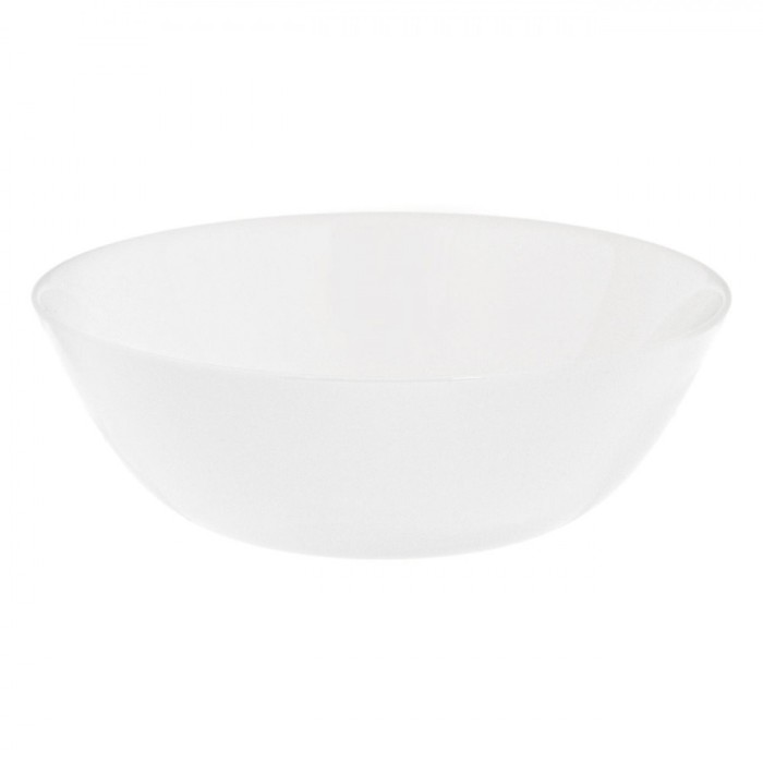 Bol Rotund Arcopal, Alb, Opal, Capacitate 0,55L, Diametru 16cm, &Icirc;nălțime 5cm, Potrivit Pentru Mașină De Spălat Vase și Cuptor Cu Microunde