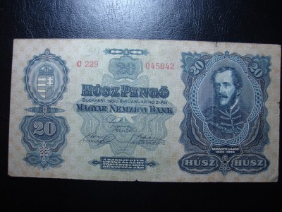 UNGARIA 20 PENGO 1930 foto
