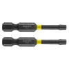 Set 2 Biti Impact GRAPHITE TX20 x 50mm, 1/4&quot;, Otel S2, Profesional, HardWork ToolsRange