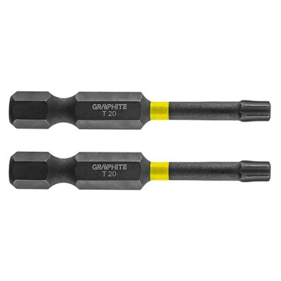 Set biti de impact TX20X50mm 1/4&amp;quot; 2buc. GRAPHITE 56H525 HardWork ToolsRange foto