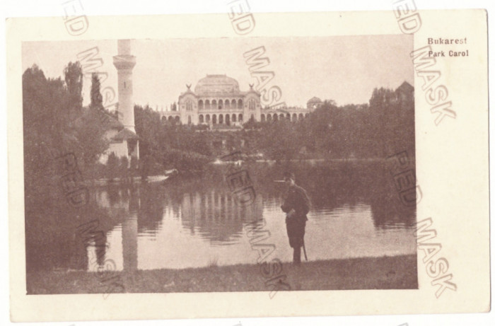 5604 - BUCURESTI, Park Carol, Romania - old postcard - unused