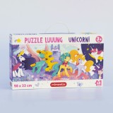 Puzzle Mimorello Unicorni 40 Piese Copii 5 Ani Creativitate 98x33cm